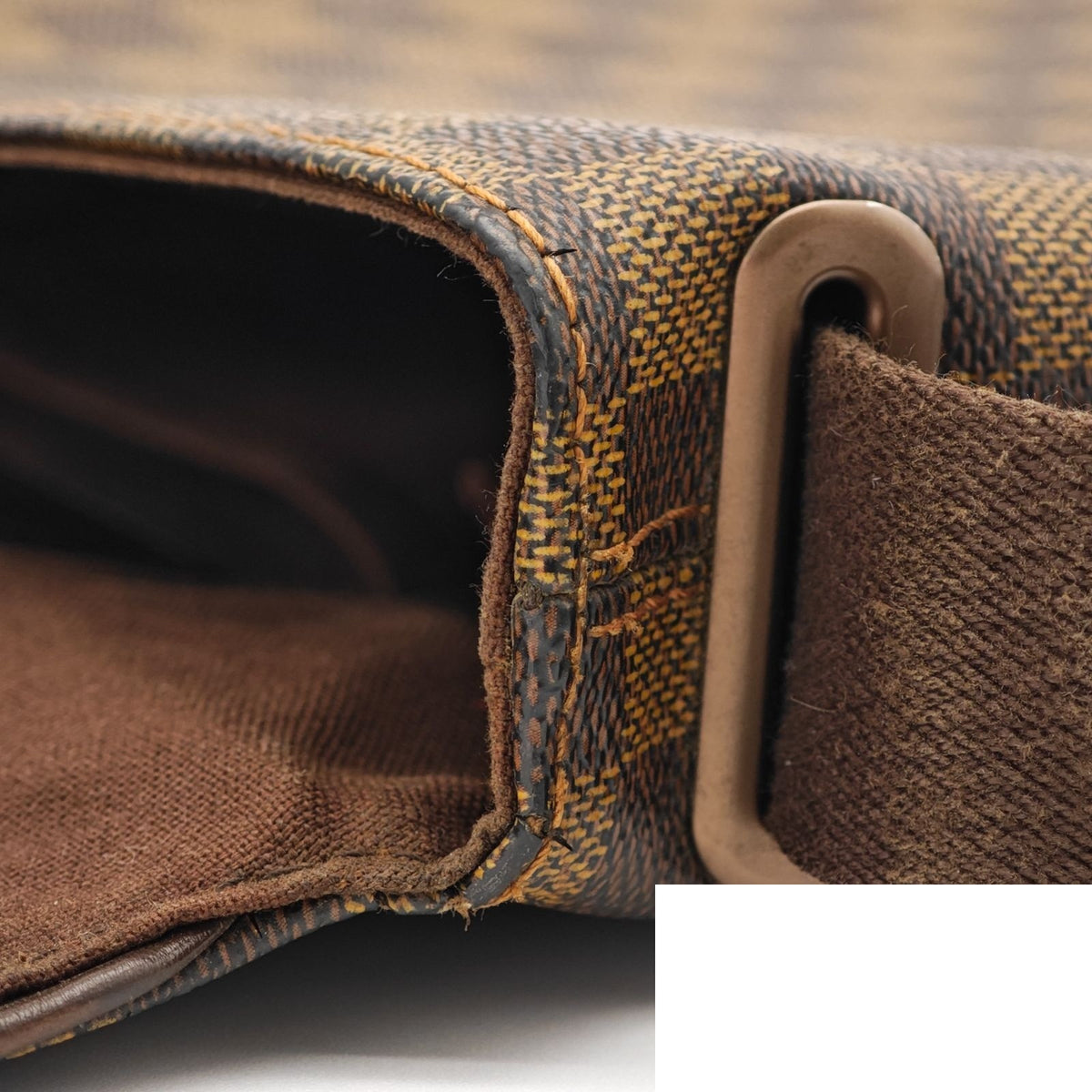 Louis Vuitton Damier Brooklyn PM Shoulder Bag Brown — view 8
