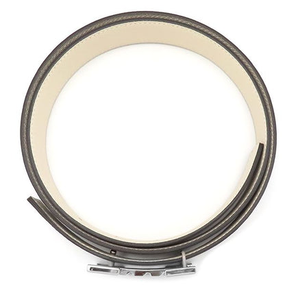 Hermes Belt H Buckle #90 Vaux Epson Etang and Cles #90 Silver Hardware Off