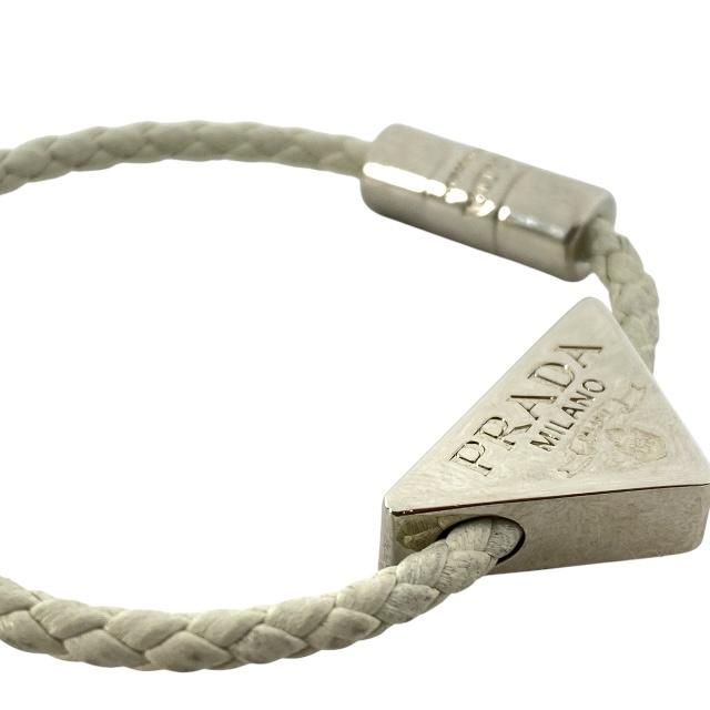 Prada 1ib350 Bracelet Bangle Accessories Jewelry Small Item Triangle Logo Metal