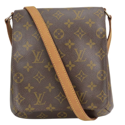 Louis Vuitton Shoulder Bag Musette Salsa Monogram Leather Brown
