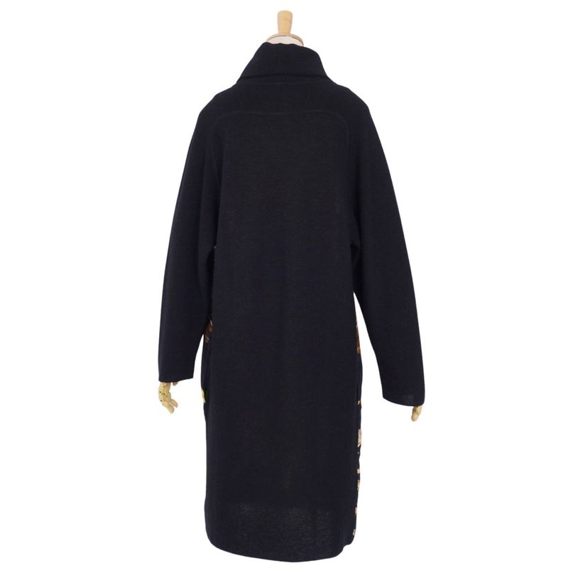 Hermes Dress High Neck Knit Silk Switch Total