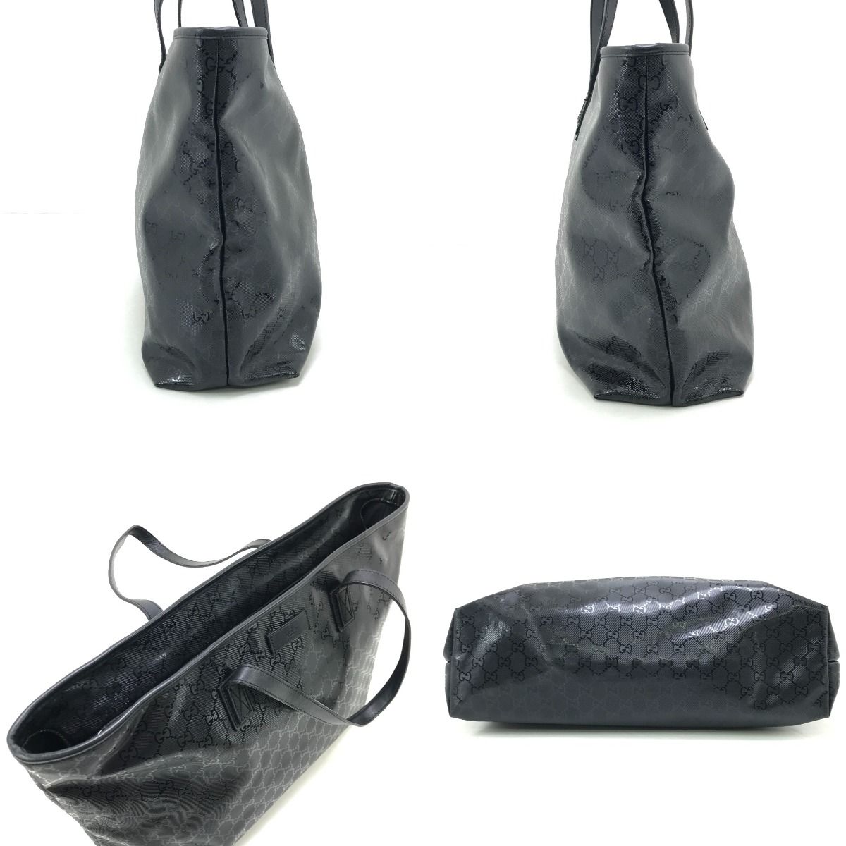 Gucci Tote Bag with Stains Inside 211120 Black