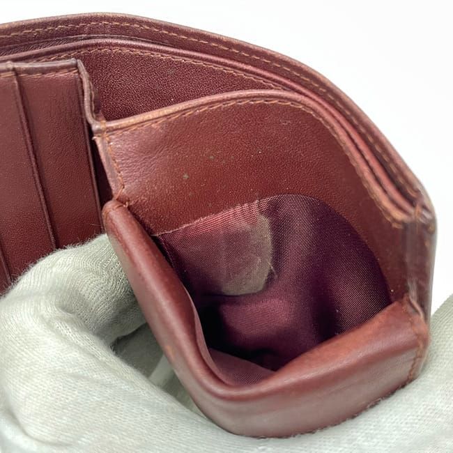 Cartier Fold Wallet Ec22900 Bordeaux Must Vintage