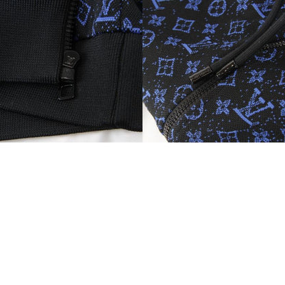 Louis Vuitton Zip-through Hoodie Blouson Polyester/nylon/cotton Men's Blue