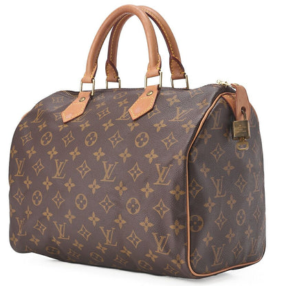 Louis Vuitton Monogram Speedy -30 Handbag M41526 Brown (gold Hardware) [no