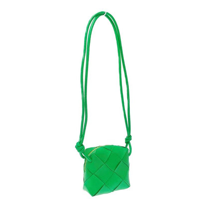 Bottega Veneta Lambskin Mini Cassette Camera Bag Green 404068
