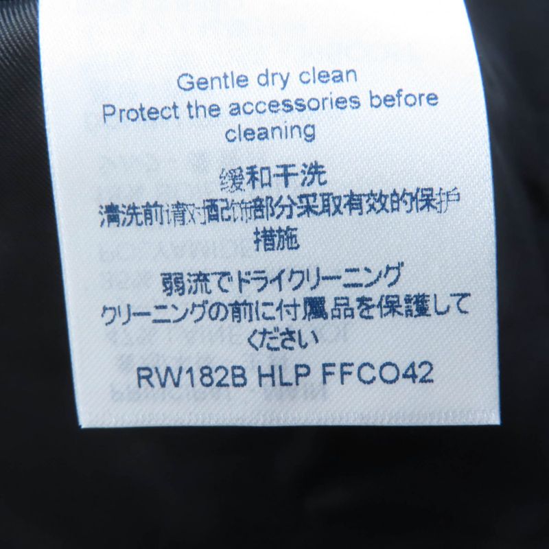 Louis Vuitton Wool Silk Blend LV Logo Gold Button Double Breasted Jacket Navy