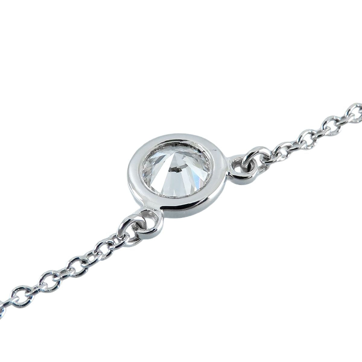 Tiffany & Co by the Yard Pendant Platinum Diamond Elsa Peretti Single Necklace — view 4