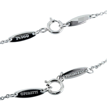 Tiffany & Co by the Yard Pendant Platinum Diamond Elsa Peretti Single Necklace — view 6