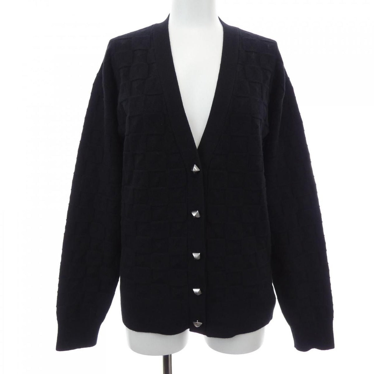 Hermes Medallion Cardigan Black 36
