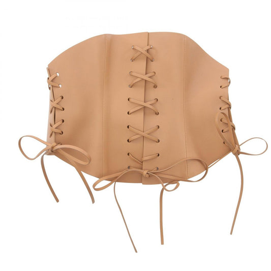 Dior Belt D-lace Corset Brown Leather