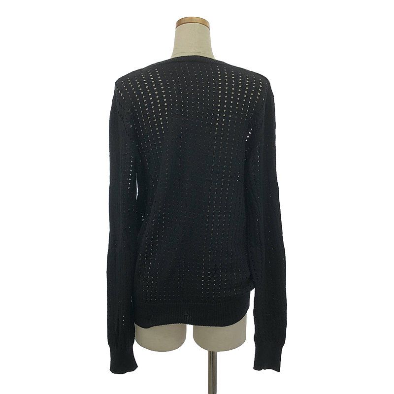 Bottega Veneta - Silk 100% Silk Crewneck Knit Pullover - 48 - Black - Mens