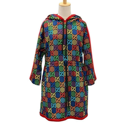 Gucci Dress Black Multicolor Psychedelic Logo Star Hood