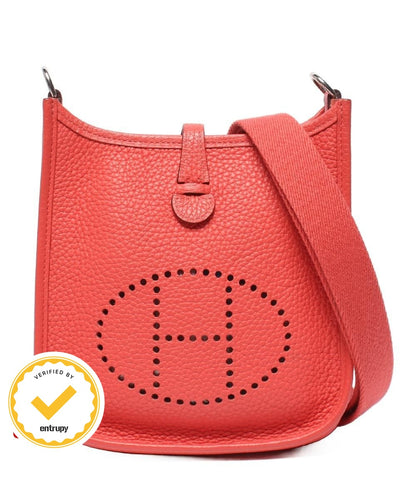 Hermes Shoulder Bag Silver Bag Crossbody Taurillon Clemence TPM