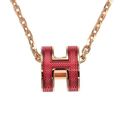 Hermes Necklace Pop Ash Mini Splash Pendant H Rose Azalea