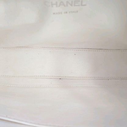 CHANEL CC Wild Stitch Vintage Quilted Bowler Hand Bag Tote Lambskin