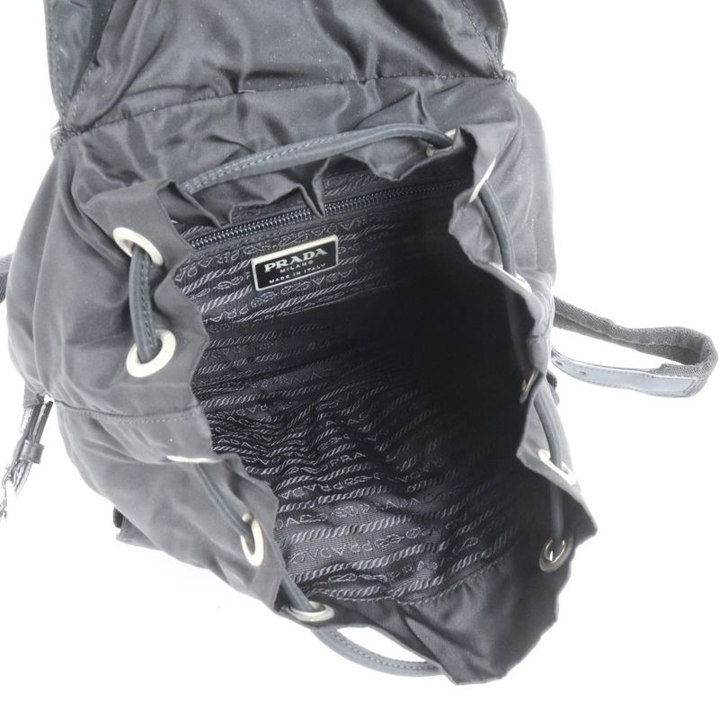Prada Tessuto Nylon Triangle Logo Backpack Sac Backpack Shoulder Bag Women EME