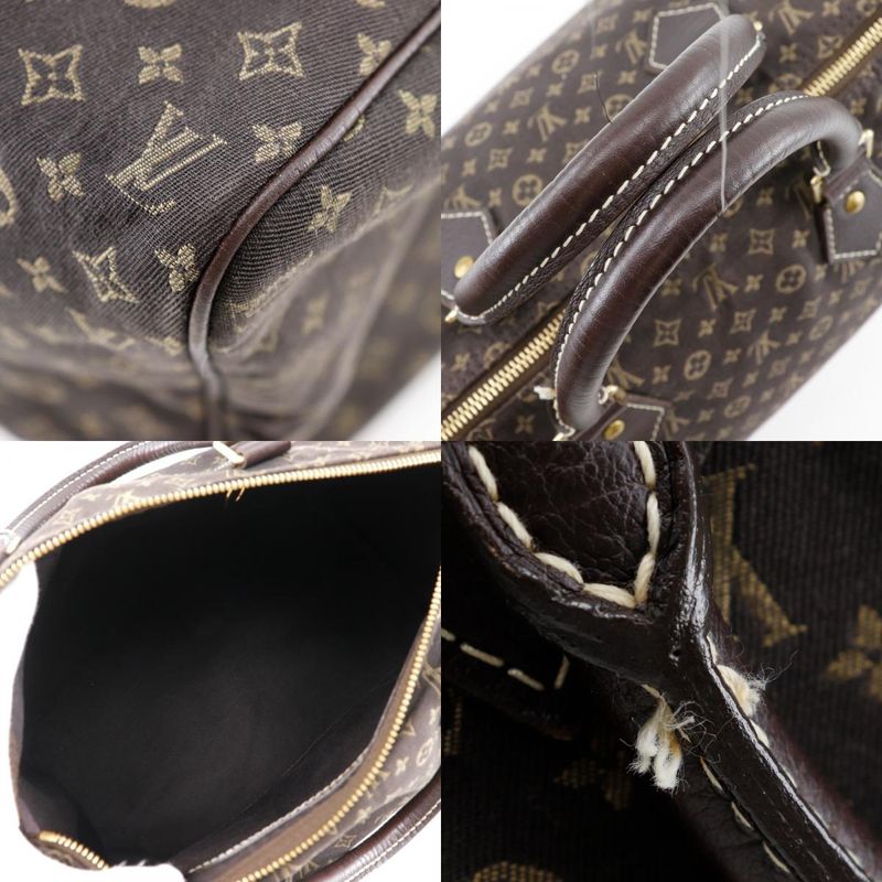 Louis Vuitton Speedy 30 Mini Boston M95224 Monogram Mini Lin Ebene Brown Sp0037