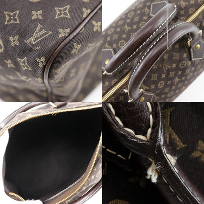 Louis Vuitton Speedy 30 Mini Boston M95224 Monogram Mini Lin Ebene Brown Sp0037