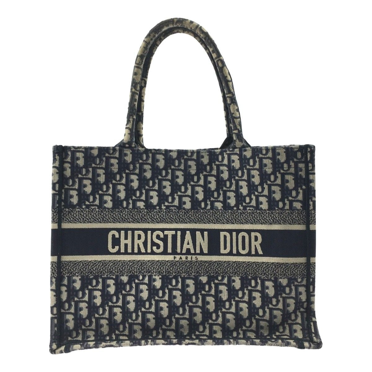 Christian Dior Oblique Book Tote Navy