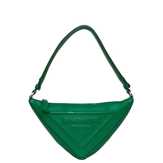Prada Bag Green Triangle