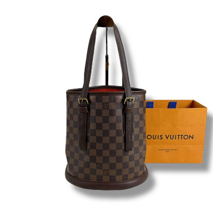 Louis Vuitton Petit Baguette Marais Mini Tote Bag Damier Leather Brown Shoulder