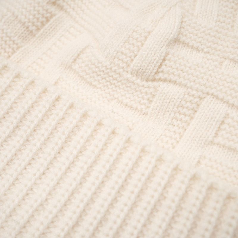 Hermes Freckens Knit Cap Size S Serie Button H Logo Ribbed Beanie Hat