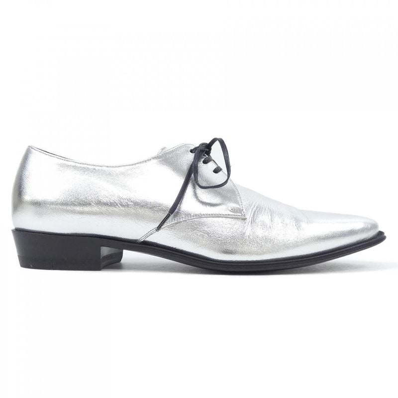 Celine Silver Metallic Oxford Shoes