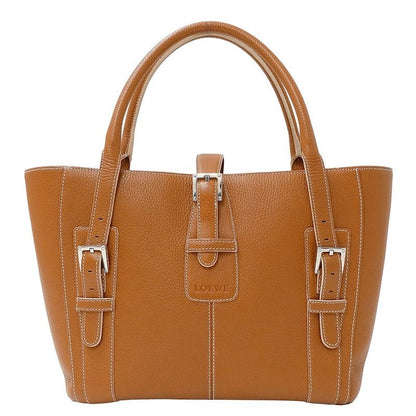Loewe Bag Tote Senda Leather Camel Handbag Stylish Commute