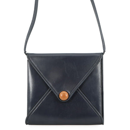 Hermes Shoulder Bag Wood Navy Gold Box Calf