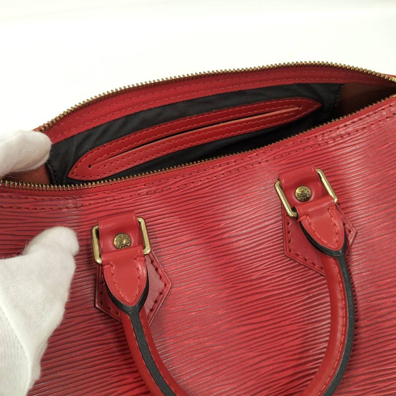 Louis Vuitton Speedy 25 Mini Boston Bag Epi Leather Castilian Red M43017
