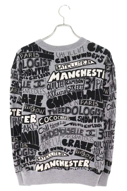 Chanel P77667k11168 Coco Mark Allover Wool Knit Women's 36