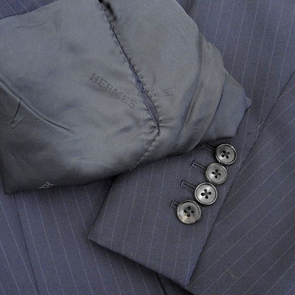 Hermes Current Tag Mohair Wool Dress Tailored Double Suit 2 Piece Jacket Slacks