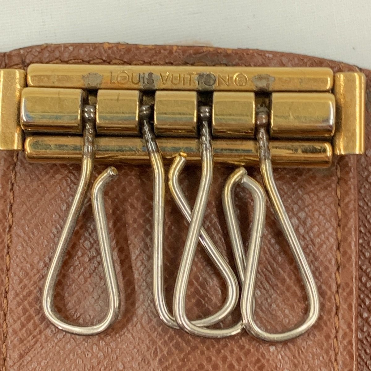 Louis Vuitton Monogram Multicles 4 Quadruple Key Case M69517 Brown Junk Item