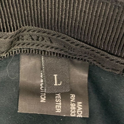 0864 Prada Cap Nylon Logo Baseball Cap 2hc274 Size L Black and Green with Box