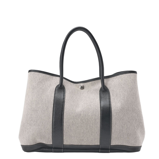 Hermes Garden Party PM Tote Bag Tote Negonda X Canvas Gray (silver Hardware)