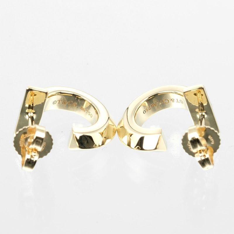 Tiffany & Co T One Hoop 18K Yellow Gold Ladies 8.1g Earrings