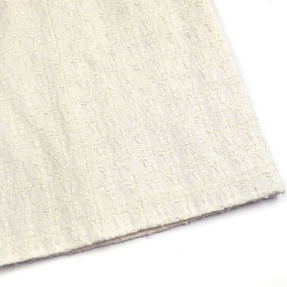 Chanel 2005c Cotton Viscose Tweed Tight Skirt P24927v15453 Ivory 36