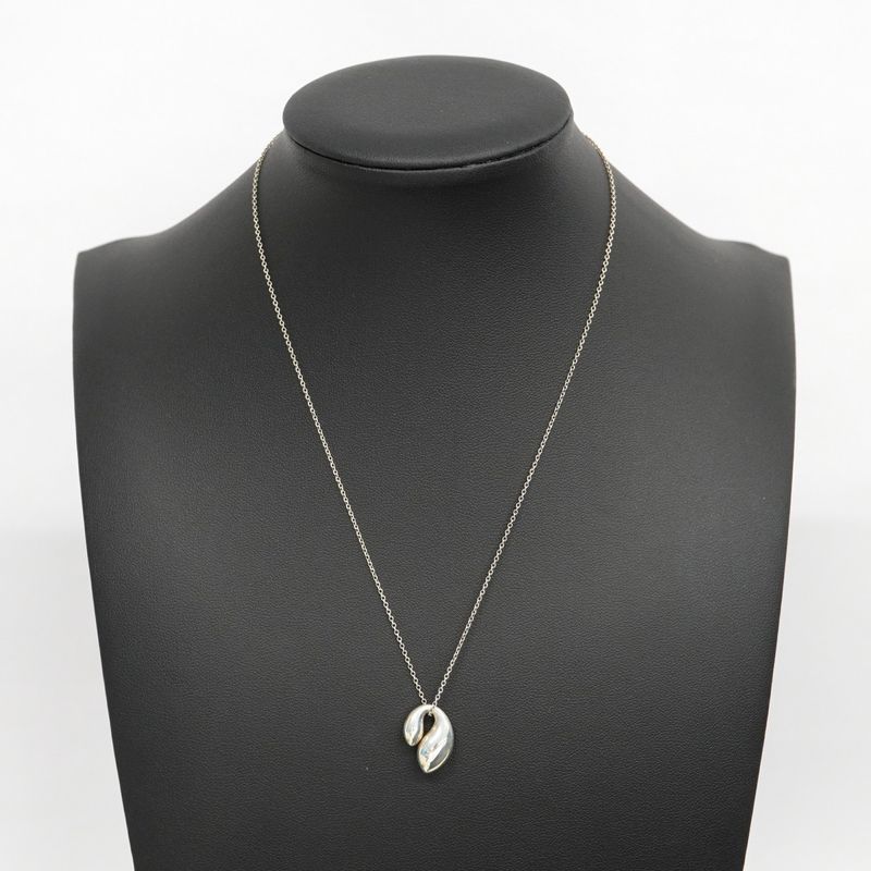 Tiffany & Co Necklace Double Teardrop Silver 925 Ladies