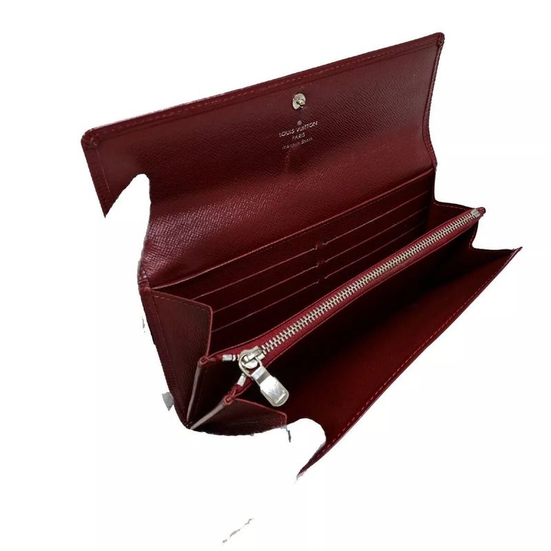 Louis Vuitton Long Wallet Epi Red Ruby Set Of Two 61ka294