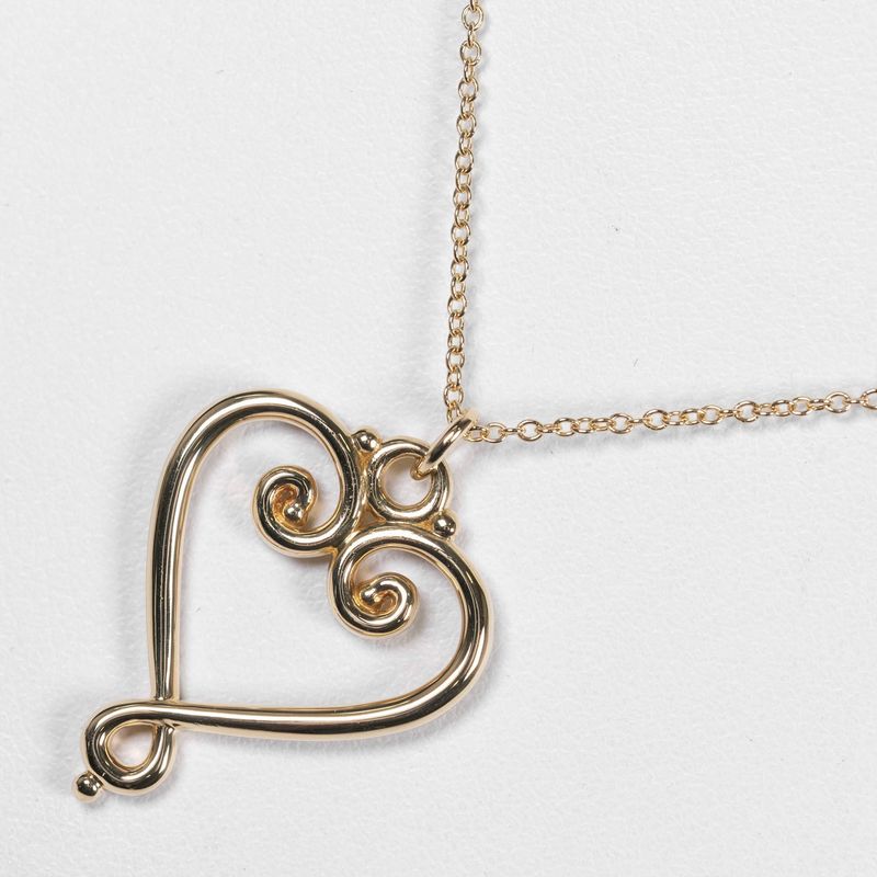 Tiffany & Co Venezia Goldoni Heart Paloma Picasso 18K Yellow Gold And Diamonds