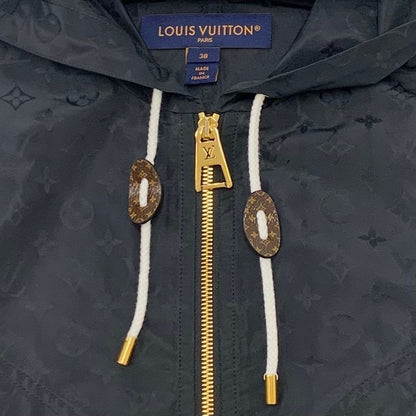 Louis Vuitton Monogram Outer Hoodie Jacket Black