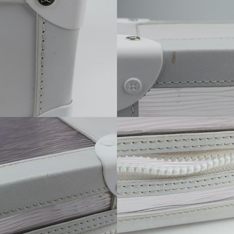 Louis Vuitton Soft Trunk Transparent X White Epi Plat Jouge M55602 Du3199