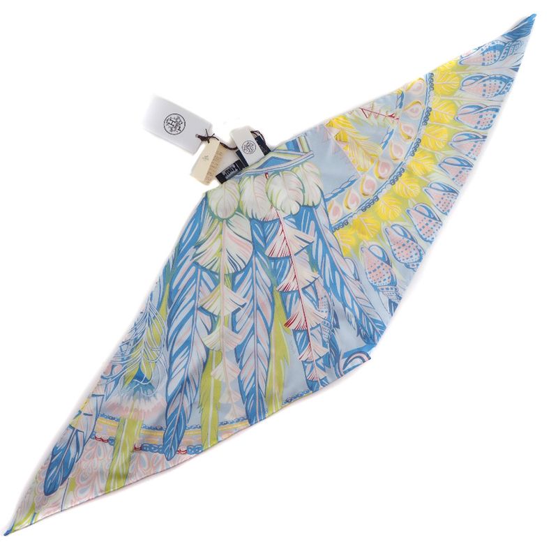 Hermes Roseanne Nanno Dans Pacific Silk Blue Women's Scarf