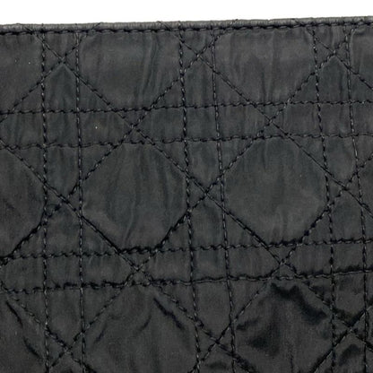 Dior/christian Dior Handbag Canage Stitch Black Leather