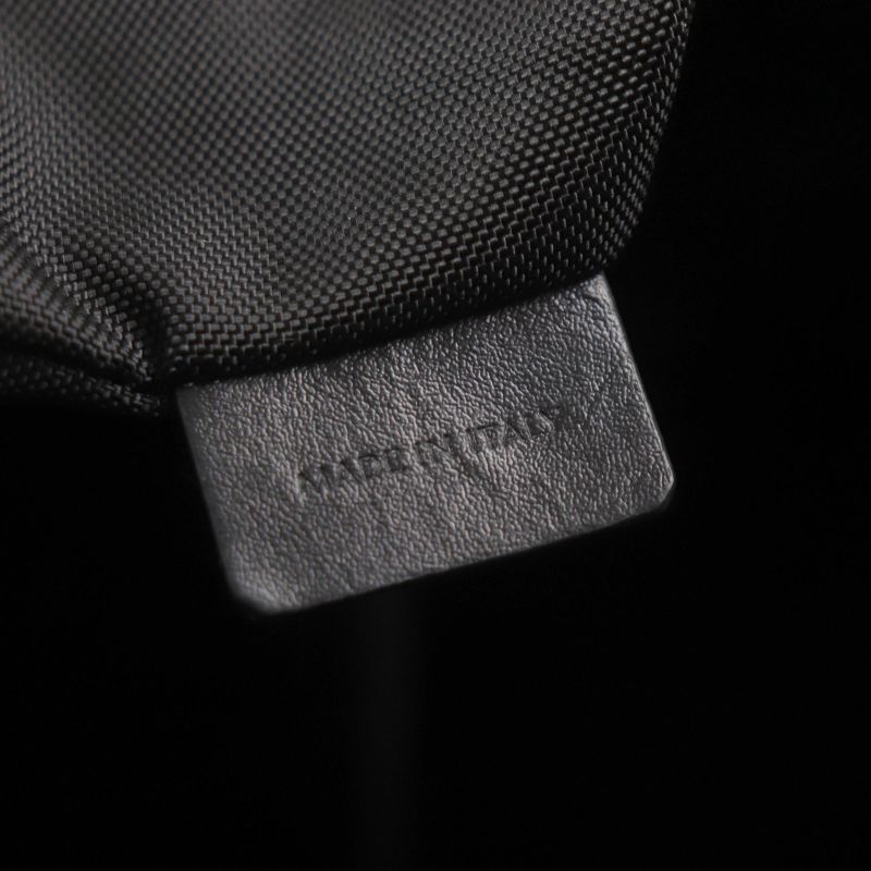 Celine 11008 Trekking Vertical Cabas Nylon Tote Bag With Logo Pouch Black