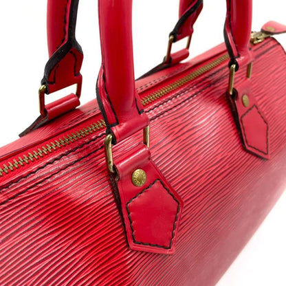 Louis Vuitton Speedy 25 Epi Castilian Red Leather Red Handbag Gold M43017
