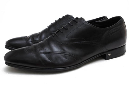 Prada Shoes Business Shoes Business Men Leather Genuine Black 073 Medallion