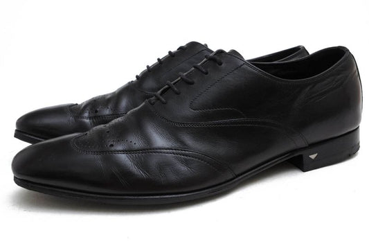 Prada Shoes Business Shoes Business Men Leather Genuine Black 073 Medallion