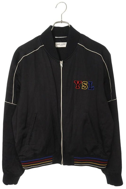 Saint Laurent Paris 668461 Y1c31 YSL Satin Teddy Jacket Blouson Men's 48